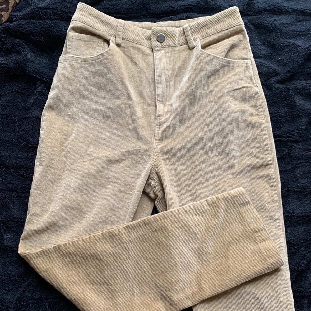 Princess Polly high rise corduroy cropped pant